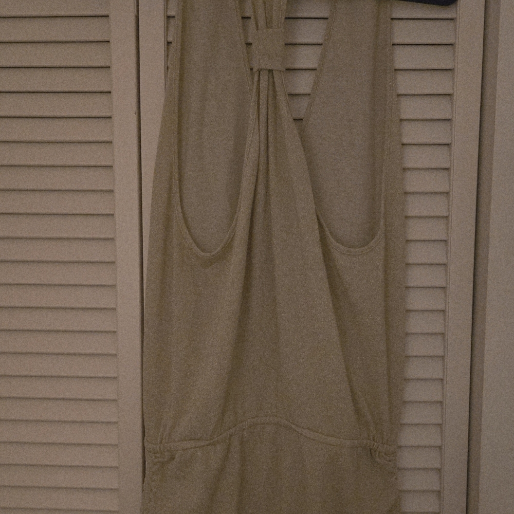 Luli Fama Gold Swim Coverup